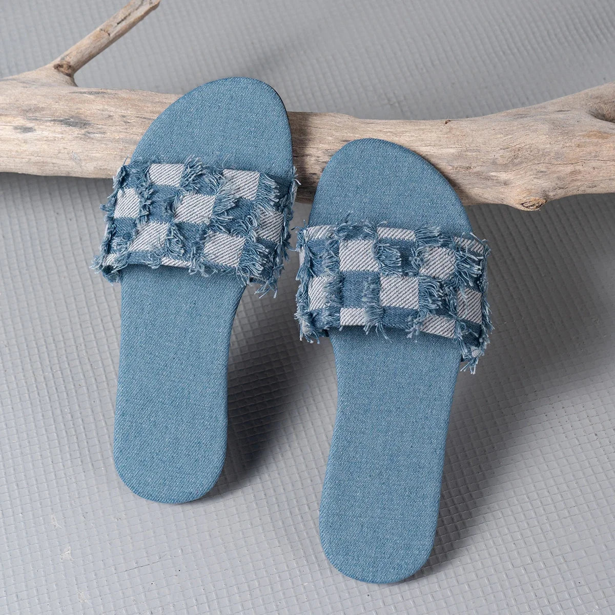 Sandale femme en denim