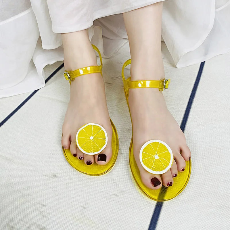 Sandales femme PVC fruitées