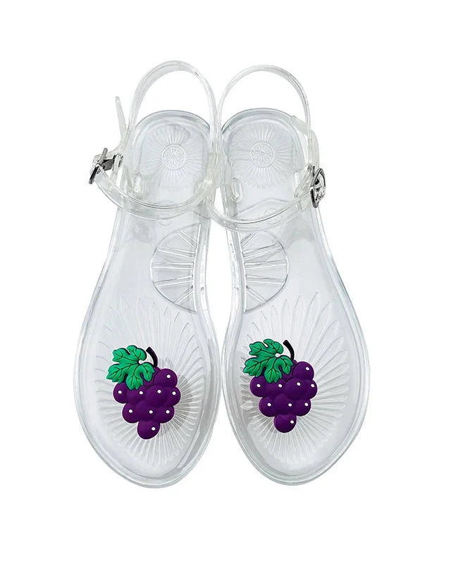 Sandales femme PVC fruitées