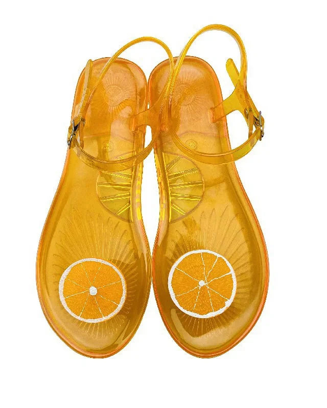 Sandales femme PVC fruitées