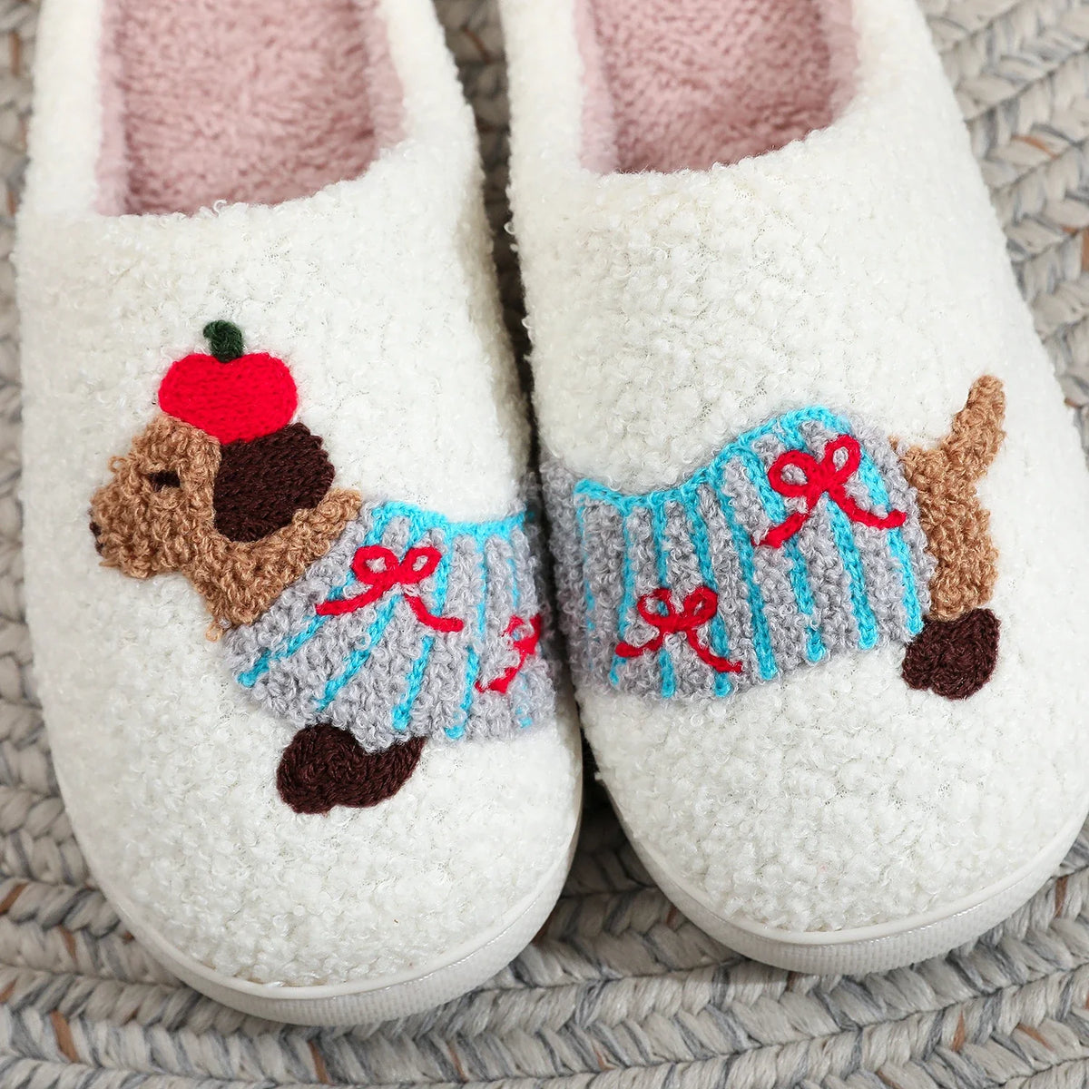 Chausson animal femme confortable