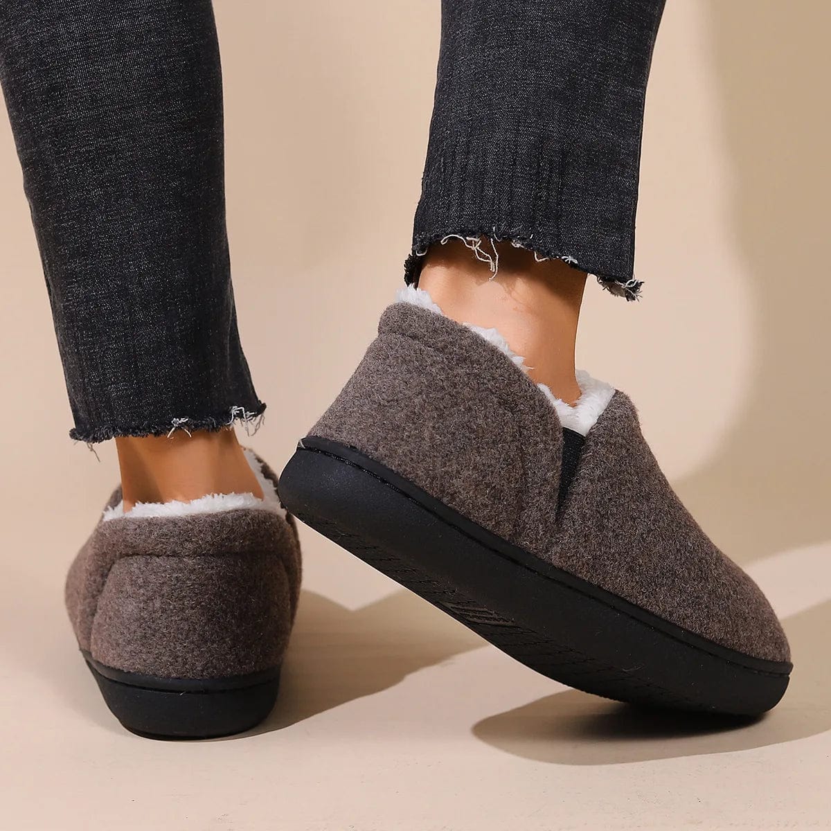 Chausson homme fourré