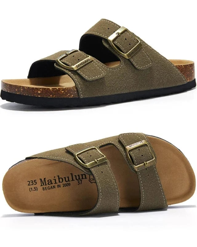 Sandales daim homme