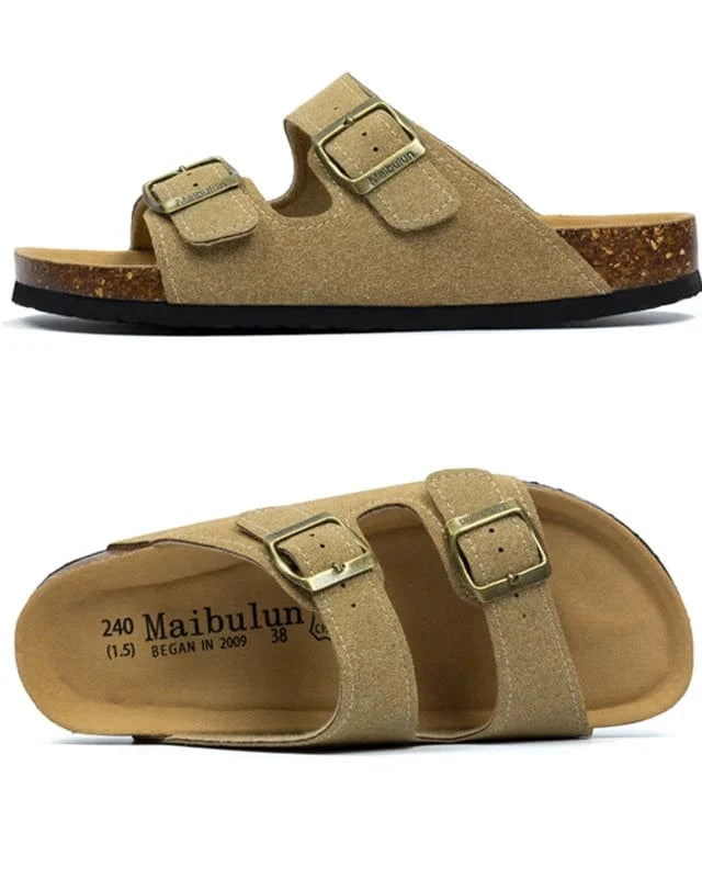 Sandales daim homme