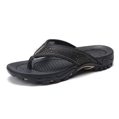 Tongs cuir pu homme
