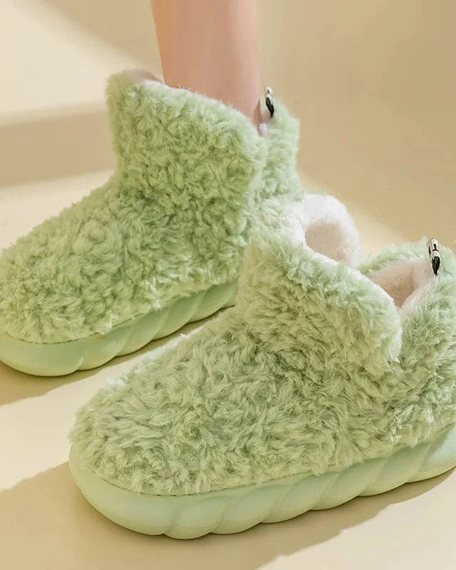 Chausson botte fourré femme