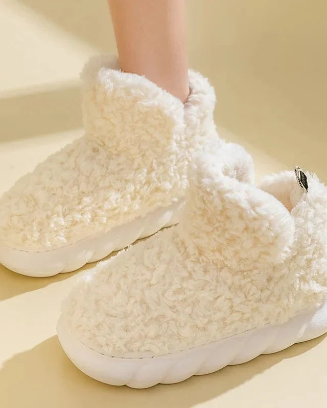 Chausson botte fourré femme