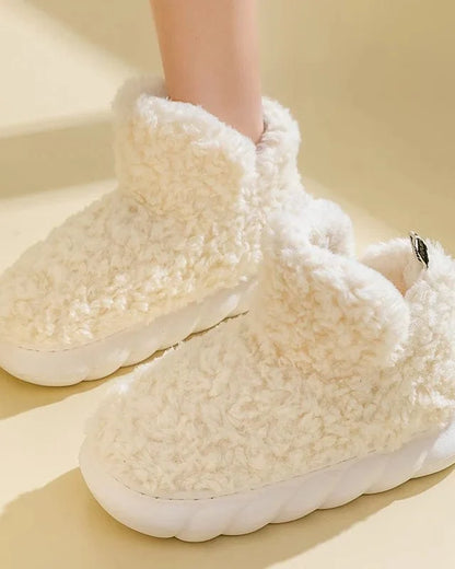 Chausson botte fourré femme