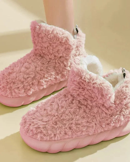 Chausson botte fourré femme