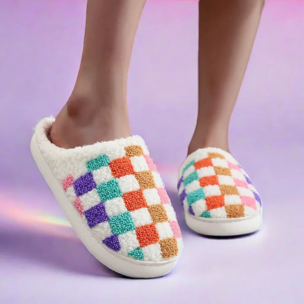 Chausson pantoufle coton semelle
