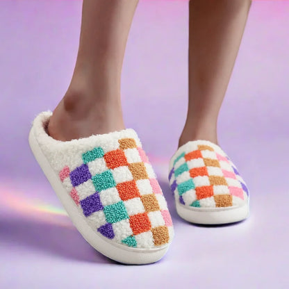 Chausson pantoufle coton semelle