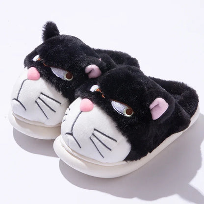 Chausson femme motif chat