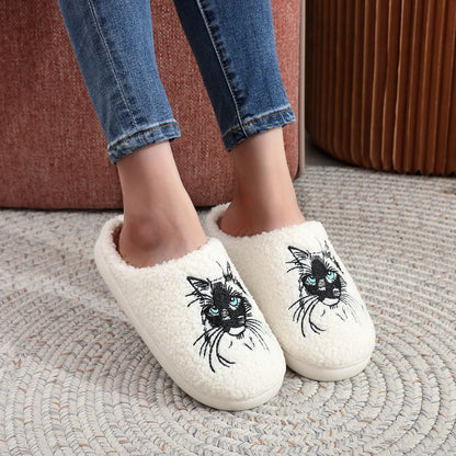 Chausson chat femme