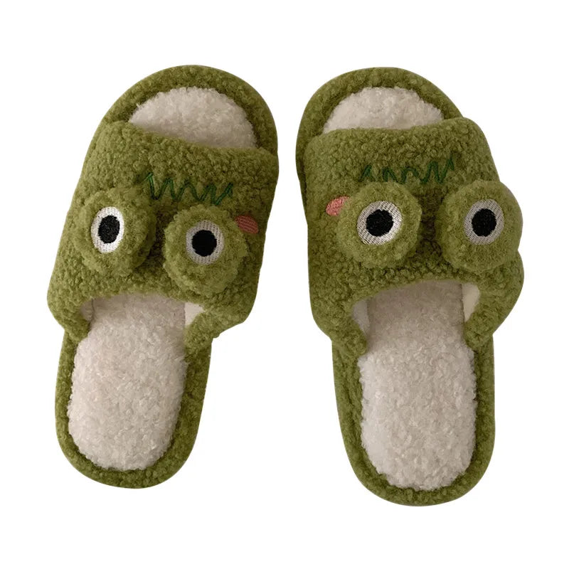 Chausson grenouille fausse fourrure