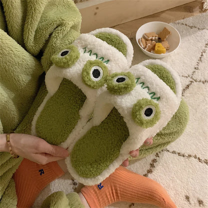 Chausson grenouille fausse fourrure