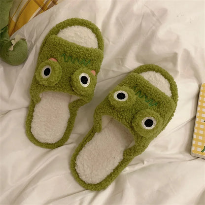 Chausson grenouille fausse fourrure