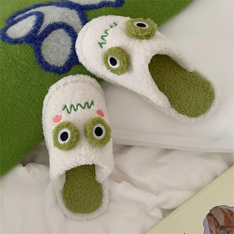 Chausson grenouille fausse fourrure