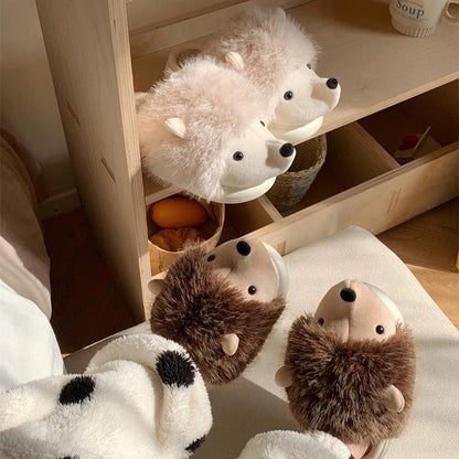 Chausson femme peluche hiver