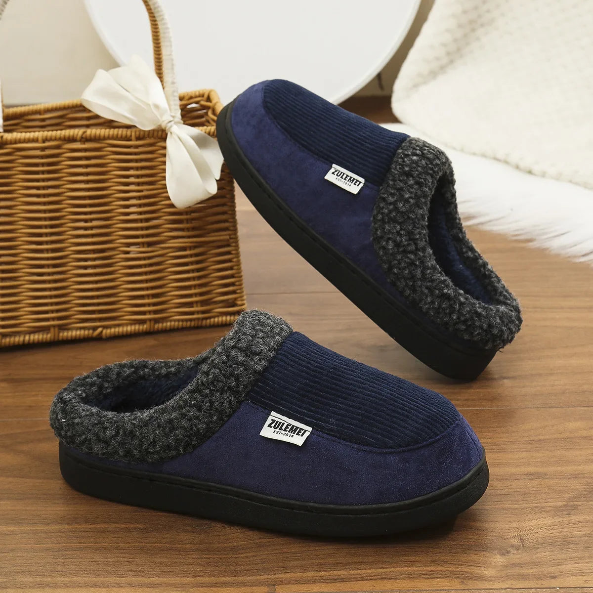 Chausson hiver doublé femme