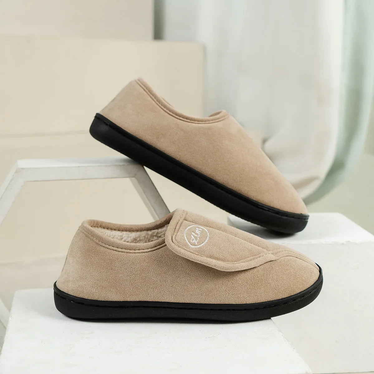 Chausson femme hiver fourré