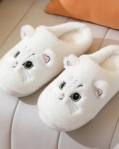Chausson chat femme avec