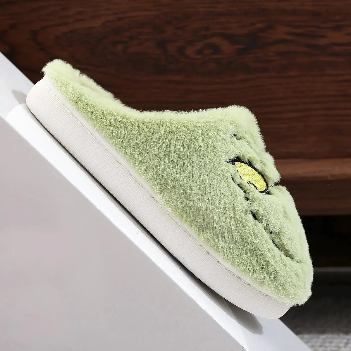 Chausson monstre vert noel