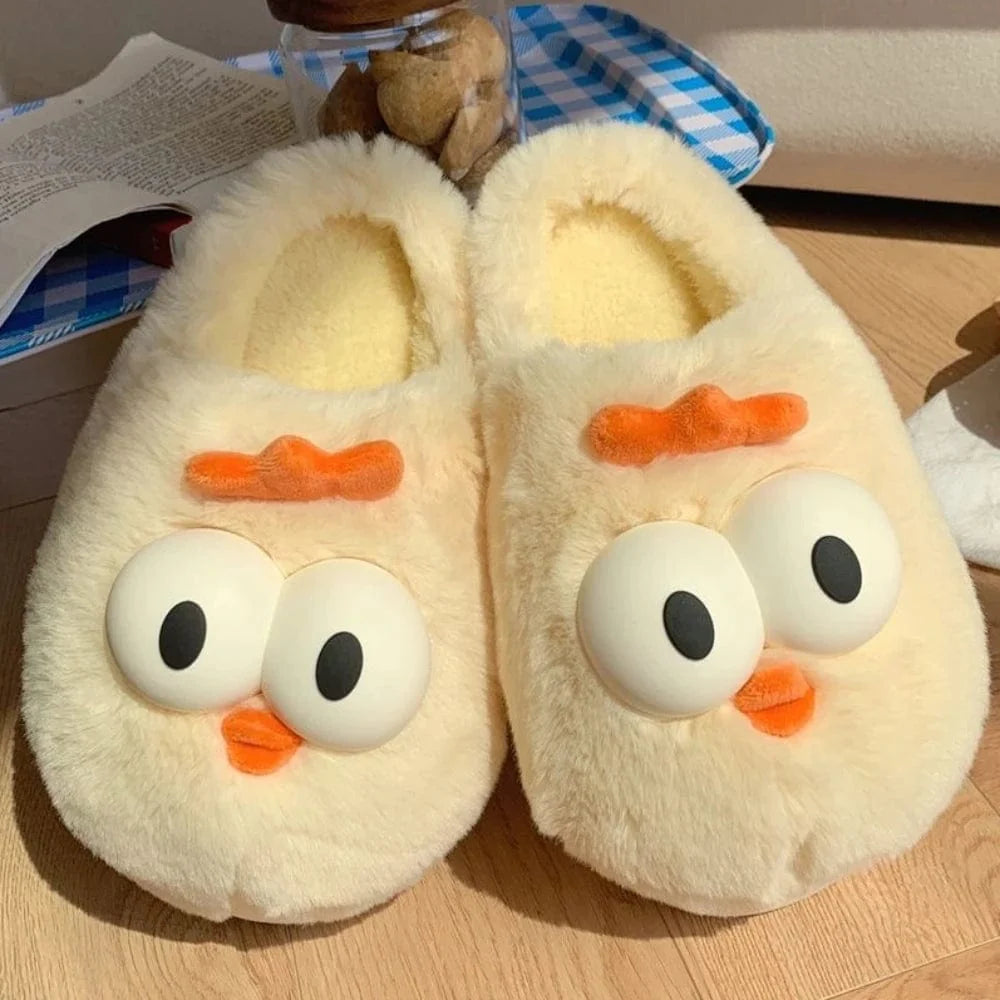 Chaussons animaux femme hiver