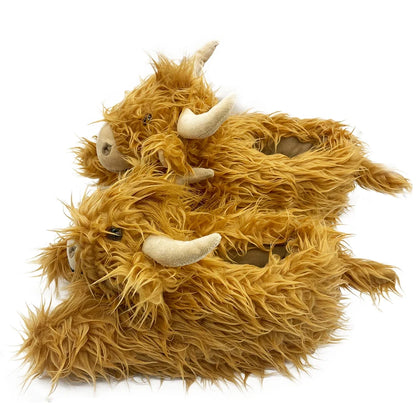 Chausson vache ecossaise peluche
