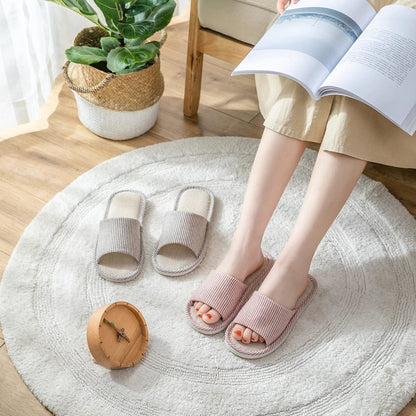 Chaussons sandales coton