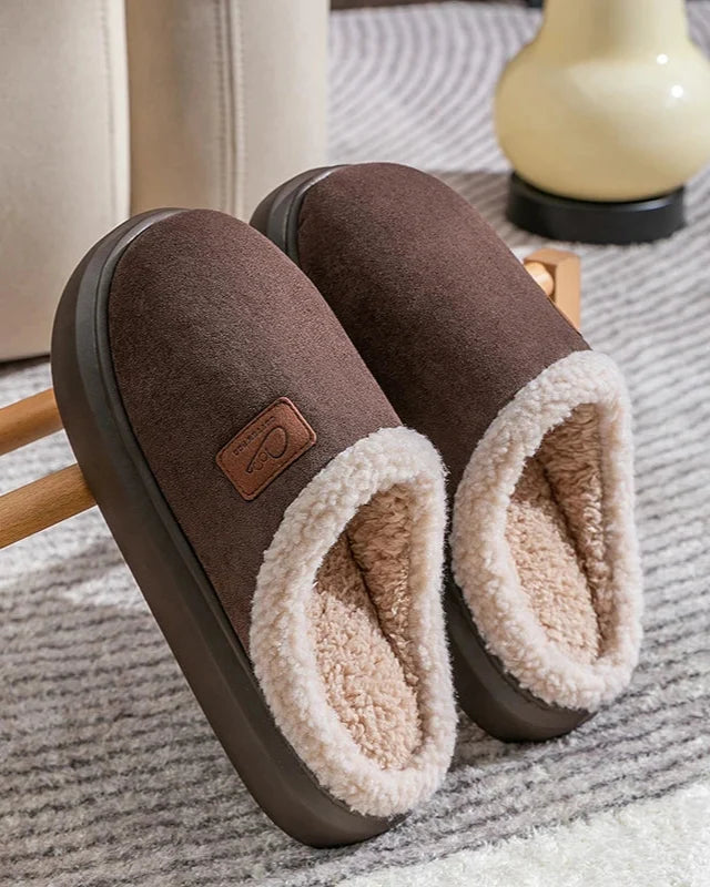 Chausson fourré confortable femme