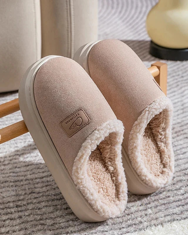 Chausson fourré confortable femme
