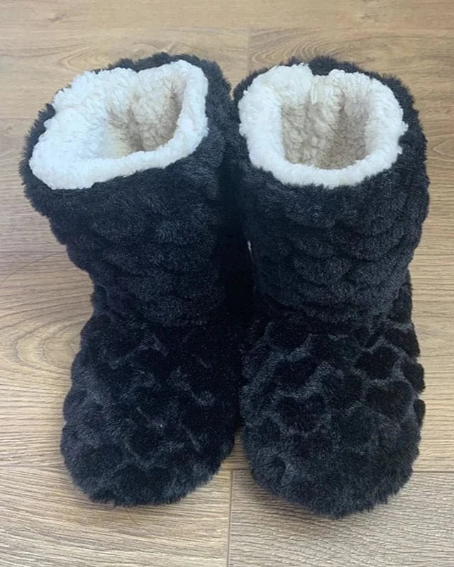 Chausson botte fourré femme