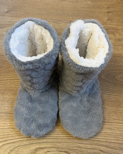 Chausson botte fourré femme