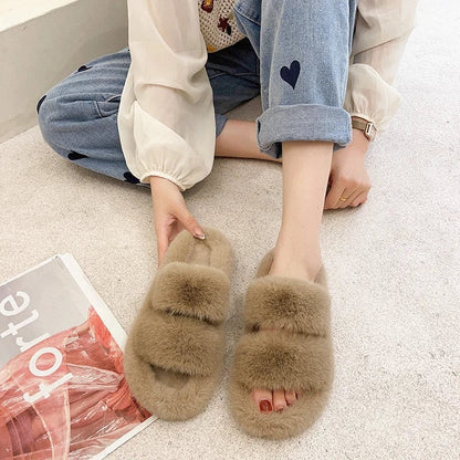 Chausson sandale fourré femme