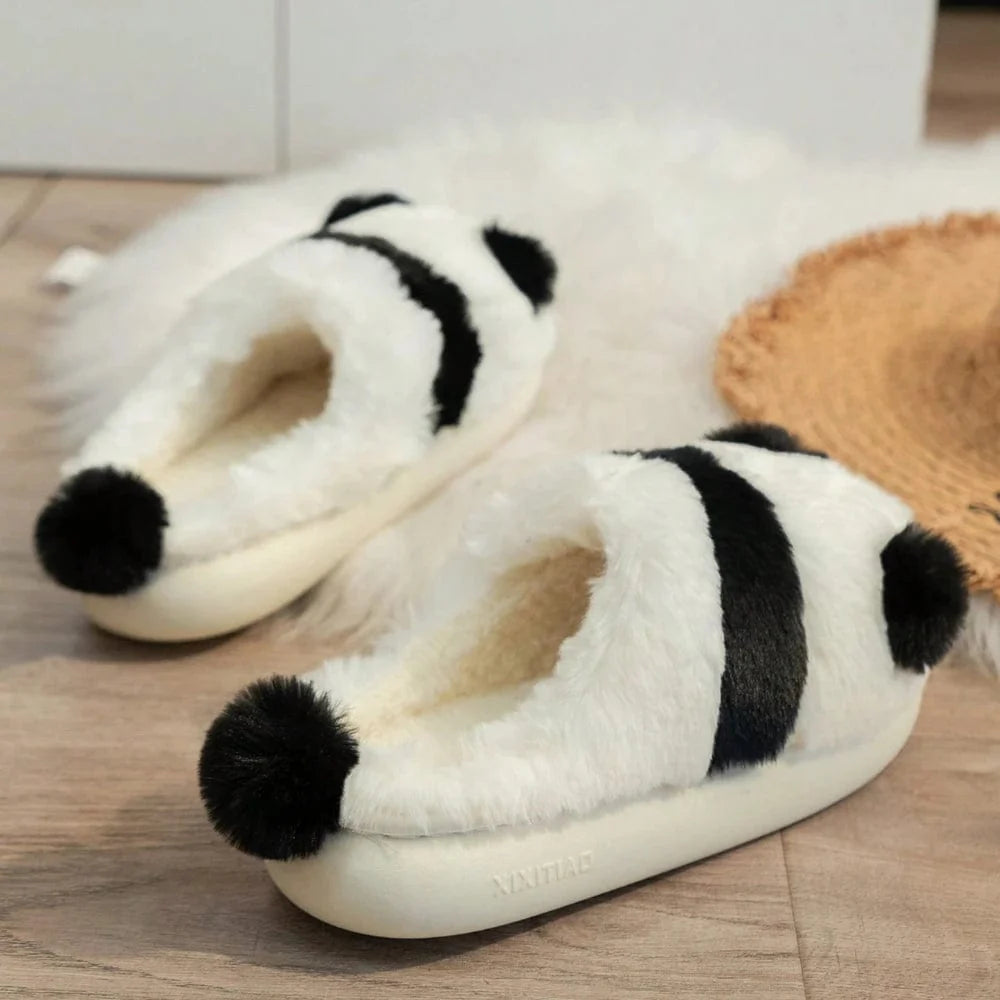 Chausson femme panda hiver