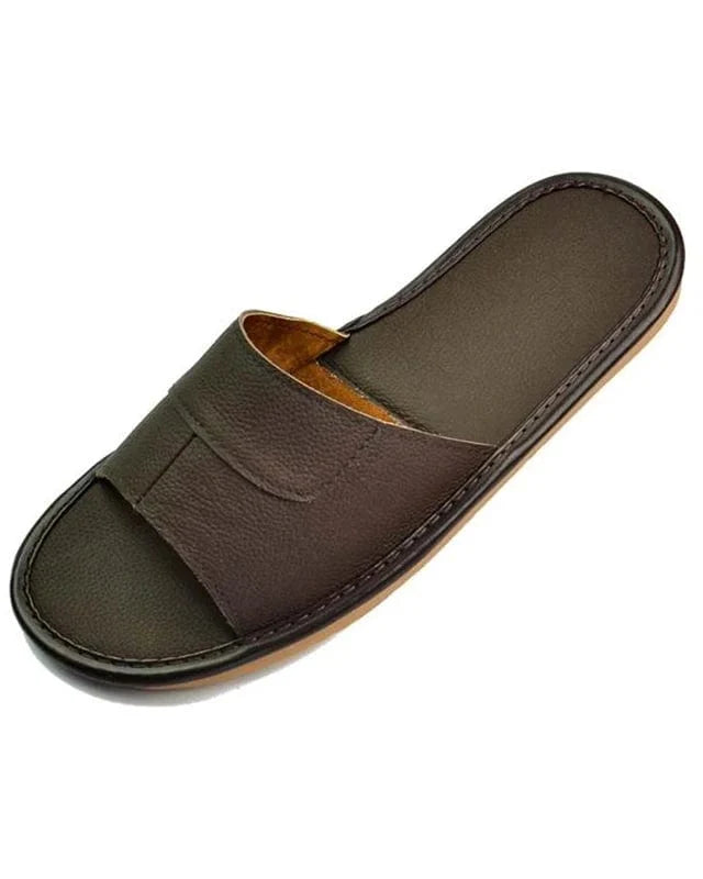 Chausson sandale homme cuir