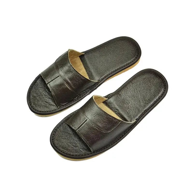 Chausson sandale homme cuir