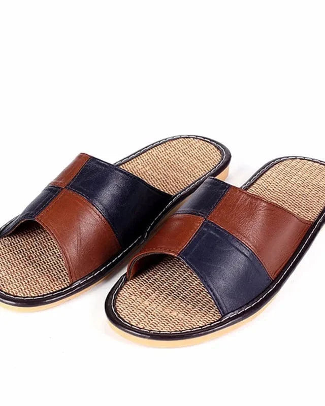 Chausson sandale cuir homme
