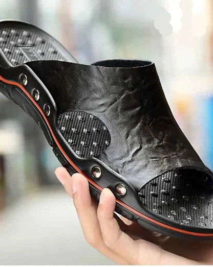 Chausson sandale cuir homme