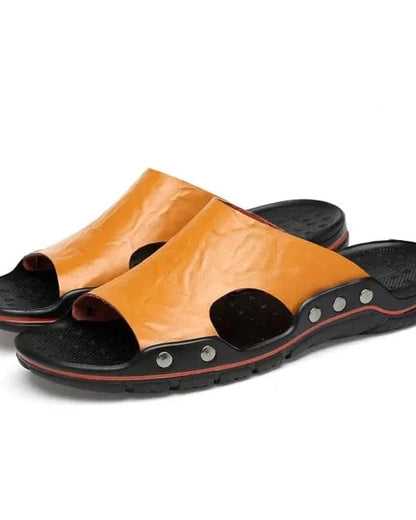 Chausson sandale cuir homme