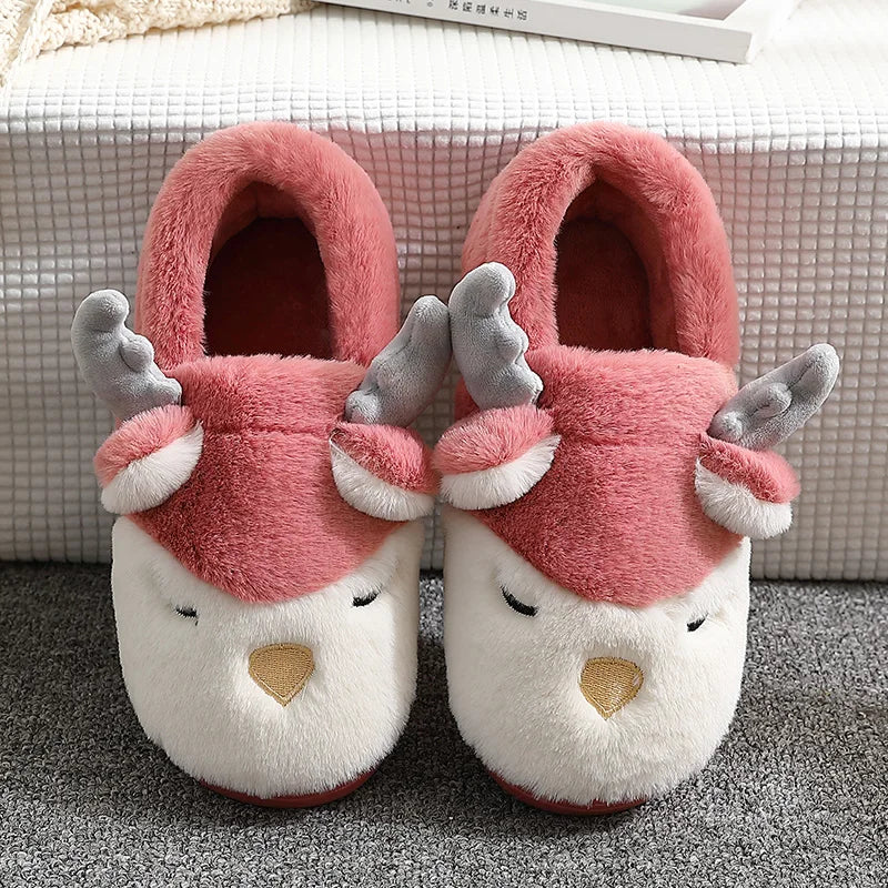 Chausson femme fausse fourrure