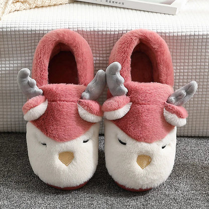 Chausson femme fausse fourrure