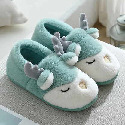Chausson femme fausse fourrure