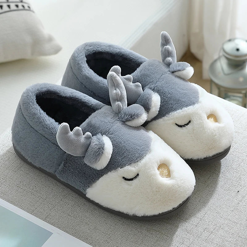 Chausson femme fausse fourrure