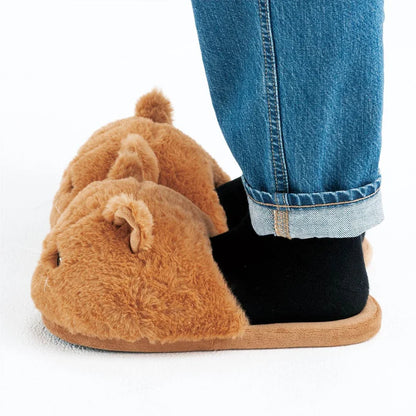 Chaussons peluche chat adulte