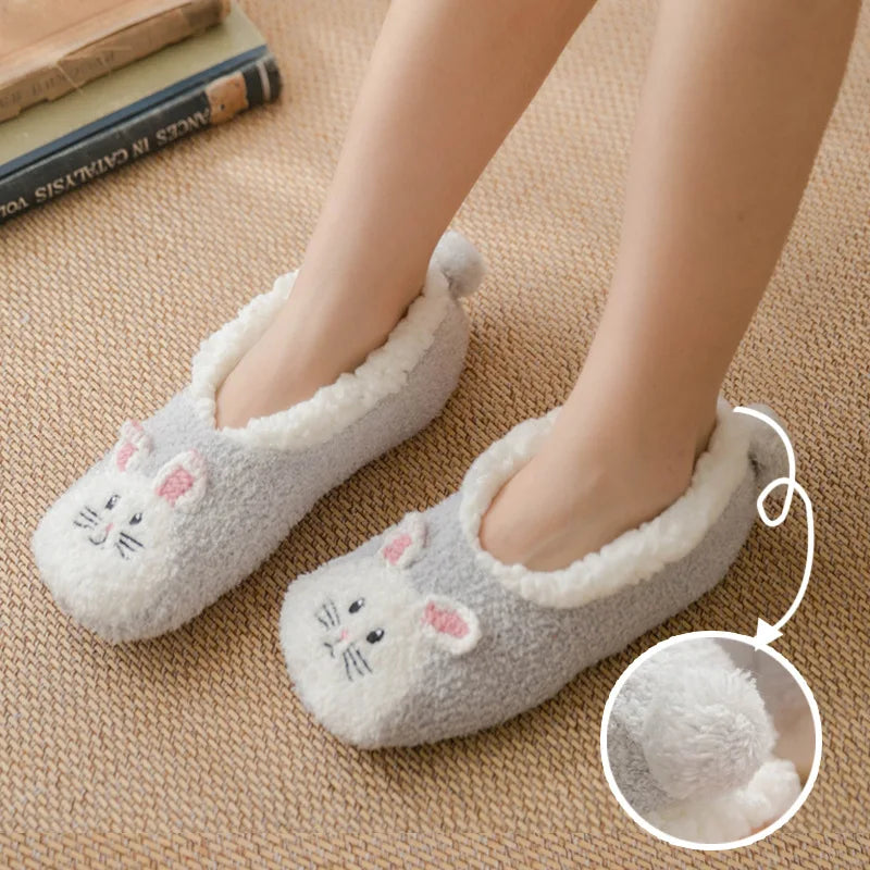 Chausson femme motif animal