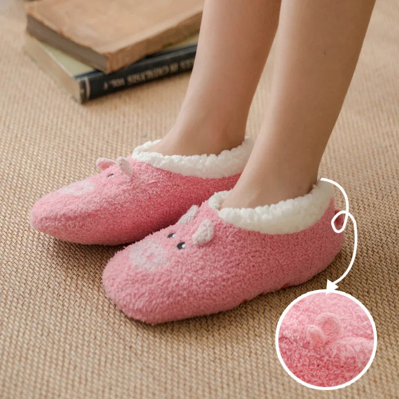 Chausson femme motif animal