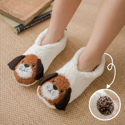 Chausson femme motif animal