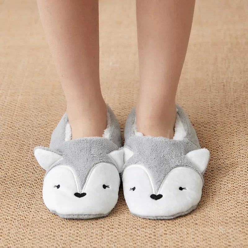 Chausson femme motif animal