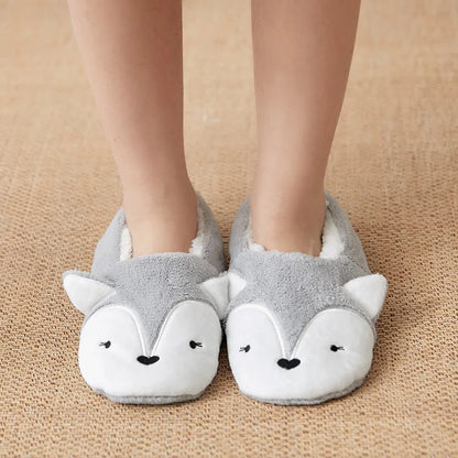 Chausson femme motif animal